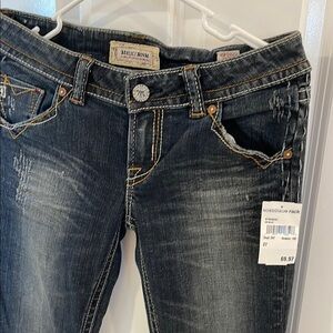 MeK Denim Women's Dark Blue Boot Cut Jeans